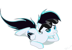 Size: 1000x705 | Tagged: safe, artist:gryphonia, imported from derpibooru, pony, danny fenton, danny phantom, ponified, solo, sunglasses