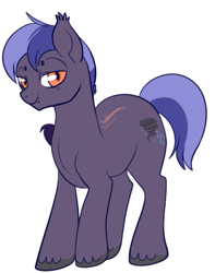 Size: 407x516 | Tagged: safe, artist:lulubell, imported from derpibooru, oc, oc only, oc:cloud cover, bat pony, pony, male, simple background, solo, stallion, white background