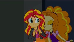 Size: 1136x640 | Tagged: safe, imported from derpibooru, screencap, adagio dazzle, sunset shimmer, equestria girls, rainbow rocks, duo, out of context, shipping fuel