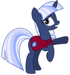 Size: 4438x4769 | Tagged: safe, artist:estories, imported from derpibooru, oc, oc only, oc:silverlay, original species, absurd resolution, blank flank, cape, clothes, cmc cape, simple background, solo, transparent background, umbra pony, vector