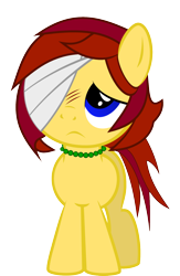 Size: 1066x1639 | Tagged: safe, artist:a-jewel-of-rarity, imported from derpibooru, oc, oc only, oc:shyra, bandage, cute, daaaaaaaaaaaw, female, filly, sad, scratches, younger