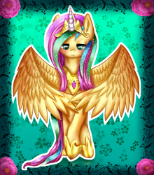 Size: 1020x1160 | Tagged: safe, artist:9de-light6, imported from derpibooru, fluttershy, alicorn, pony, alicornified, female, fluttercorn, race swap, shylestia, solo