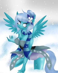 Size: 2550x3181 | Tagged: safe, artist:louderspeakers, imported from derpibooru, oc, oc only, oc:winter, anthro, snow, snowfall, solo