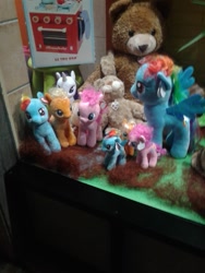 Size: 480x640 | Tagged: safe, imported from derpibooru, applejack, pinkie pie, rainbow dash, rarity, female, irl, photo, toy