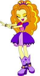 Size: 3000x5697 | Tagged: safe, artist:aqua-pony, imported from derpibooru, adagio dazzle, equestria girls, rainbow rocks, absurd resolution, boots, clothes, dancing, eyes closed, female, shoes, simple background, solo, transparent background, vector