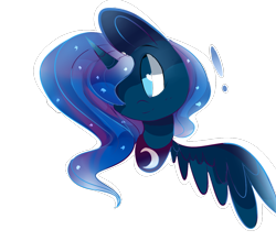 Size: 1200x1050 | Tagged: safe, artist:ponebear, imported from derpibooru, princess luna, female, smiling, solo