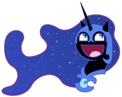 Size: 1974x1578 | Tagged: safe, artist:elcomber, imported from derpibooru, nightmare moon, awesome face, female, simple background, solo, transparent background, vector