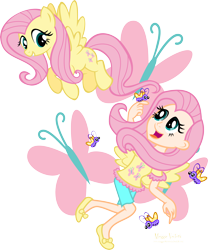 Size: 4683x5626 | Tagged: safe, artist:meganlovesangrybirds, imported from derpibooru, fluttershy, human, absurd resolution, duo, human ponidox, humanized