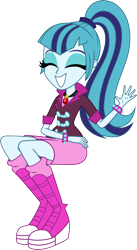 Size: 6000x10932 | Tagged: safe, artist:givralix, imported from derpibooru, sonata dusk, equestria girls, rainbow rocks, absurd resolution, cute, eyes closed, female, simple background, sitting, smiling, solo, sonatabetes, transparent background, vector