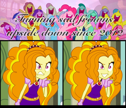 Size: 1000x860 | Tagged: safe, artist:aroddo, imported from derpibooru, screencap, adagio dazzle, equestria girls, rainbow rocks, frown upside down, inverted mouth