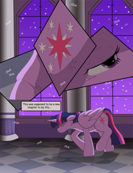 Size: 635x821 | Tagged: safe, artist:bloodgoldwings, imported from derpibooru, twilight sparkle, alicorn, pony, comic:twilight's dollhouse, comic, female, mare, solo, twilight sparkle (alicorn)