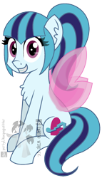 Size: 842x1469 | Tagged: safe, artist:partylikeanartist, imported from derpibooru, sonata dusk, equestria girls, rainbow rocks, equestria girls ponified, female, ponified, simple background, solo, transparent background, vector, watermark, wings