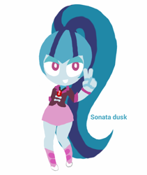 Size: 720x855 | Tagged: safe, artist:miracle32, imported from derpibooru, sonata dusk, equestria girls, chibi, female, solo