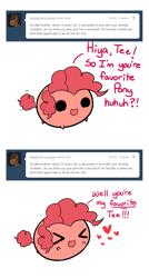 Size: 707x1318 | Tagged: safe, artist:pekou, imported from derpibooru, pinkie pie, earth pony, pony, ask my little chubbies, ask, chubbie, comic, cute, diapinkes, female, mare, solo, tumblr