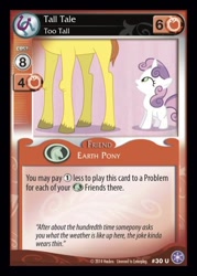 Size: 372x520 | Tagged: safe, imported from derpibooru, sweetie belle, tall tale (character), tall tale (g4), ccg, crystal games, enterplay