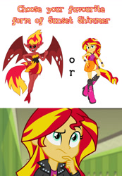 Size: 900x1300 | Tagged: safe, imported from derpibooru, sunset shimmer, equestria girls, equestria girls (movie), rainbow rocks, meta, ponied up, sunset satan