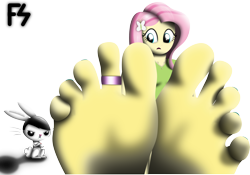 Size: 5500x3856 | Tagged: safe, artist:facelesssoles, imported from derpibooru, angel bunny, fluttershy, equestria girls, barefoot, feet, foot fetish, foot focus, soles