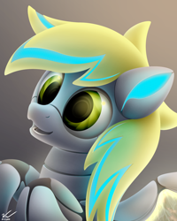 Size: 2000x2500 | Tagged: safe, artist:symbianl, imported from derpibooru, derpy hooves, pegasus, pony, robot, robot pony, derpybot, female, mare, robot derpy hooves, roboticization, solo