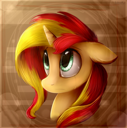 Size: 1944x1961 | Tagged: safe, artist:unilx, imported from derpibooru, sunset shimmer, pony, unicorn, crying, female, floppy ears, solo, sunsad shimmer