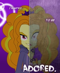 Size: 807x989 | Tagged: safe, artist:mit-boy, imported from derpibooru, adagio dazzle, equestria girls, rainbow rocks, duality, two sided posters