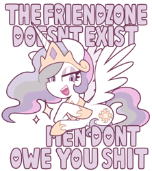 Size: 532x600 | Tagged: safe, artist:nekozneko, edit, imported from derpibooru, princess celestia, pony, drama bait, female, friendzone, mare, mouthpiece, op is a duck, op is trying to start shit, simple background, solo, transparent background, vulgar