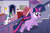 Size: 1800x1200 | Tagged: safe, artist:facelessjr, artist:niggerfaggot, imported from derpibooru, shining armor, spike, twilight sparkle, dragon, pony, unicorn, blank flank, book, cute, female, filly, filly twilight sparkle, levitation, magic, male, overprotective, overprotective armor, stallion, sweat, telekinesis, time travel, younger