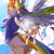 Size: 2362x2362 | Tagged: safe, artist:daikoku, imported from derpibooru, rainbow dash, human, eared humanization, female, humanized, meet my pony, pixiv, solo, tailed humanization, winged humanization