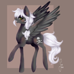 Size: 2000x2000 | Tagged: safe, artist:saoiirse, imported from derpibooru, oc, oc only, oc:captain white, pegasus, pony, female, mare, solo