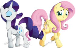 Size: 1246x787 | Tagged: safe, artist:impydoo, imported from derpibooru, fluttershy, rarity