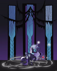 Size: 3893x4866 | Tagged: safe, artist:dsana, imported from derpibooru, nightmare rarity, female, fire ruby, solo