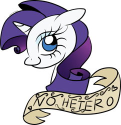 Size: 2297x2372 | Tagged: source needed, safe, imported from derpibooru, rarity, background pony strikes again, female, implied lesbian, mouthpiece, old banner, op is a duck, solo