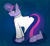 Size: 605x560 | Tagged: safe, artist:stagetechy1991, artist:stagetechyart, imported from derpibooru, twilight sparkle, pony, unicorn, clothes, female, glowing horn, lab coat, looking back, solo, unicorn twilight