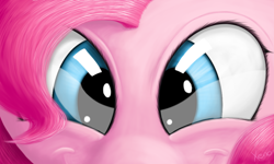 Size: 1000x600 | Tagged: safe, artist:the1xeno1, imported from derpibooru, pinkie pie, pony, close-up, extreme close up, extreme close-up, eye, eyes, female, solo