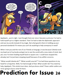 Size: 636x756 | Tagged: safe, idw, imported from derpibooru, applejack, twilight sparkle, spoiler:comic, spoiler:comic25, drama, prediction, text, twilight sparkle (alicorn)