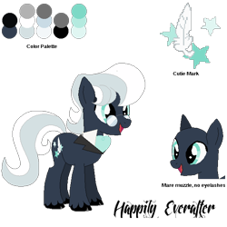 Size: 600x600 | Tagged: safe, artist:thunder-breaker, imported from derpibooru, oc, oc only, oc:happily everafter, ambiguous gender, cloven hooves, male, ponysona, reference sheet, solo