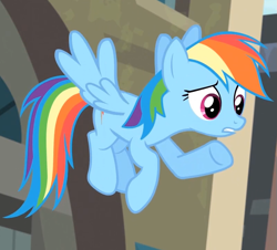 Size: 797x721 | Tagged: safe, imported from derpibooru, screencap, rainbow dash, rarity, female, flying, solo