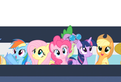 Size: 1598x1080 | Tagged: safe, imported from derpibooru, screencap, applejack, fluttershy, pinkie pie, rainbow dash, spike, twilight sparkle, winter wisp, alicorn, pony, rarity takes manehattan, boat, female, mare, twilight sparkle (alicorn)