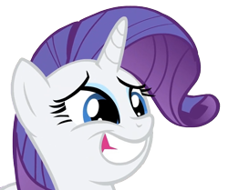 Size: 747x623 | Tagged: safe, imported from derpibooru, rarity, rarity takes manehattan, awkward smile, female, smiling, solo