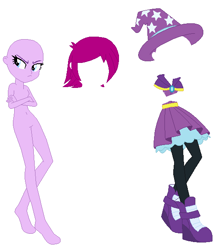 Size: 527x600 | Tagged: safe, artist:selenaede, imported from derpibooru, fuchsia blush, equestria girls, rainbow rocks, background human, band, base, illusions