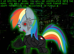 Size: 1484x1080 | Tagged: safe, imported from derpibooru, rainbow dash, 1000 hours in ms paint, borg, join the herd, ms paint, star trek, text