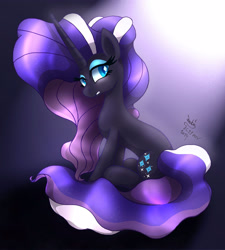 Size: 2250x2500 | Tagged: safe, artist:joakaha, imported from derpibooru, nightmare rarity, spoiler:comic, female, solo