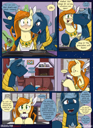 Size: 1950x2700 | Tagged: safe, artist:dracojayproduct, imported from derpibooru, oc, oc only, oc:caroline, oc:pierson, pony, comic:lunar isolation, comic