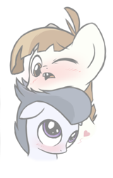 Size: 386x605 | Tagged: artist needed, source needed, safe, imported from derpibooru, featherweight, rumble, pegasus, pony, blushing, cute, featherbetes, floppy ears, frown, gay, heart, male, neck nuzzle, nuzzling, open mouth, rumblebetes, shipping, shy, simple background, white background, wide eyes, wink