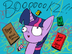 Size: 1024x768 | Tagged: safe, artist:mr. rottson, imported from derpibooru, twilight sparkle, book, solo, that pony sure does love books