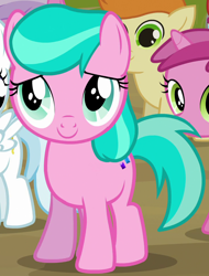 Size: 724x954 | Tagged: safe, imported from derpibooru, screencap, aquamarine, cotton cloudy, gallop j. fry, ruby pinch, earth pony, pony, background pony, cute, filly, solo focus