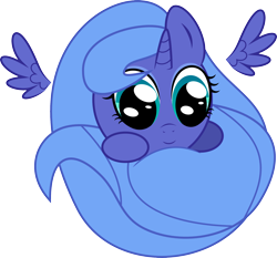 Size: 2580x2408 | Tagged: safe, artist:9de-light6, imported from derpibooru, princess luna, female, filly, simple background, solo, svg, woona