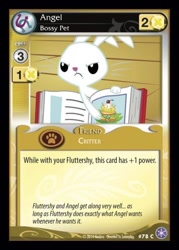 Size: 372x520 | Tagged: safe, imported from derpibooru, angel bunny, card, ccg, crystal games, enterplay, mlp trading card game