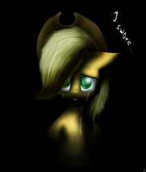 Size: 1024x1205 | Tagged: safe, artist:lupiarts, imported from derpibooru, applejack, pony, crying, female, solo