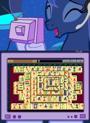 Size: 563x769 | Tagged: safe, imported from derpibooru, princess luna, gamer luna, after dark games, exploitable meme, mahjong, meme, mooshu tiles, obligatory pony, shanghai, tv meme