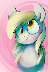 Size: 641x948 | Tagged: safe, artist:dotkwa, imported from derpibooru, derpy hooves, pegasus, pony, cute, derpabetes, female, mare, smiling, solo